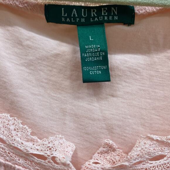 Lauren Ralph Lauren women’s size large, short sleeve cotton top - Picture 2 of 4